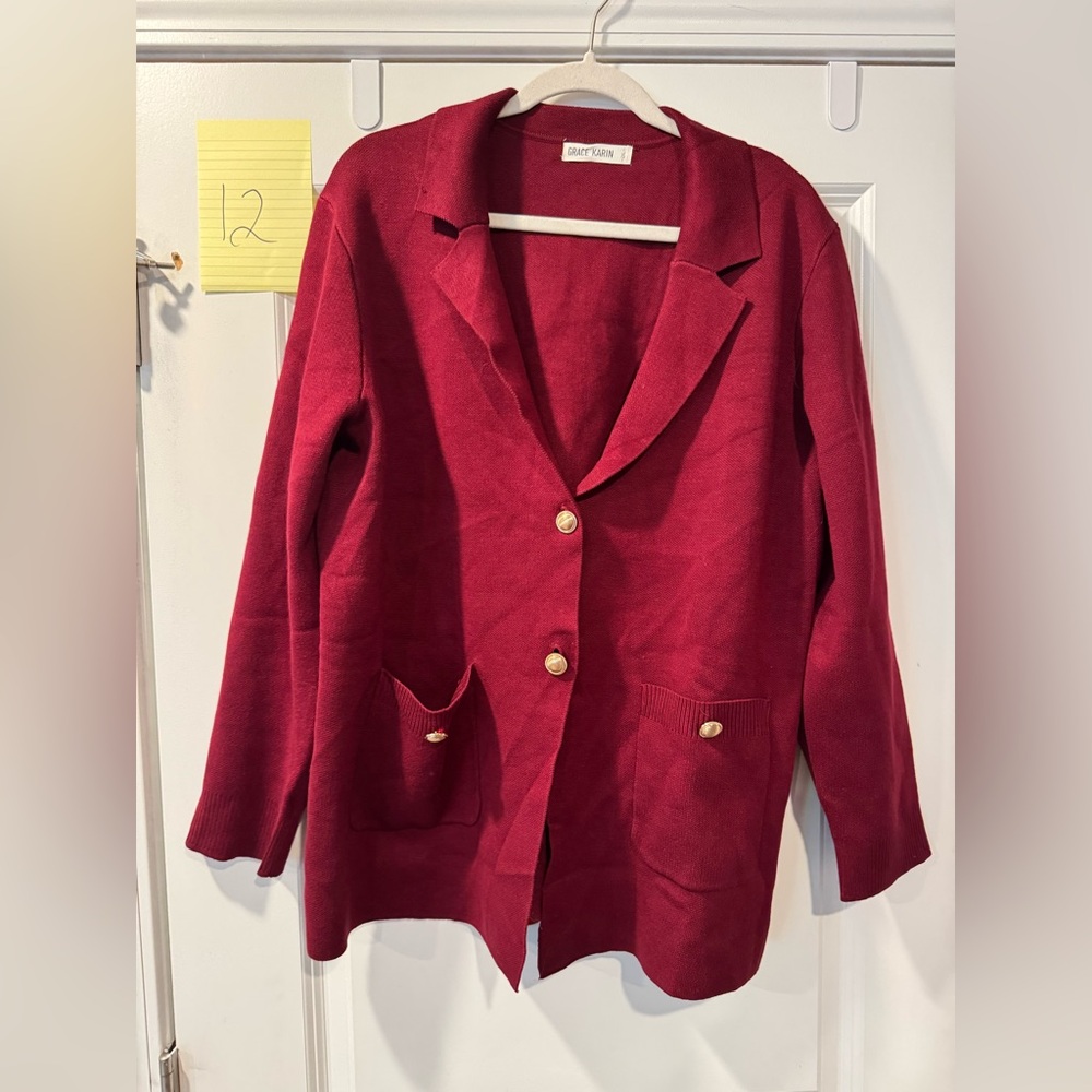 Red Cardigan - Picture 1 of 5